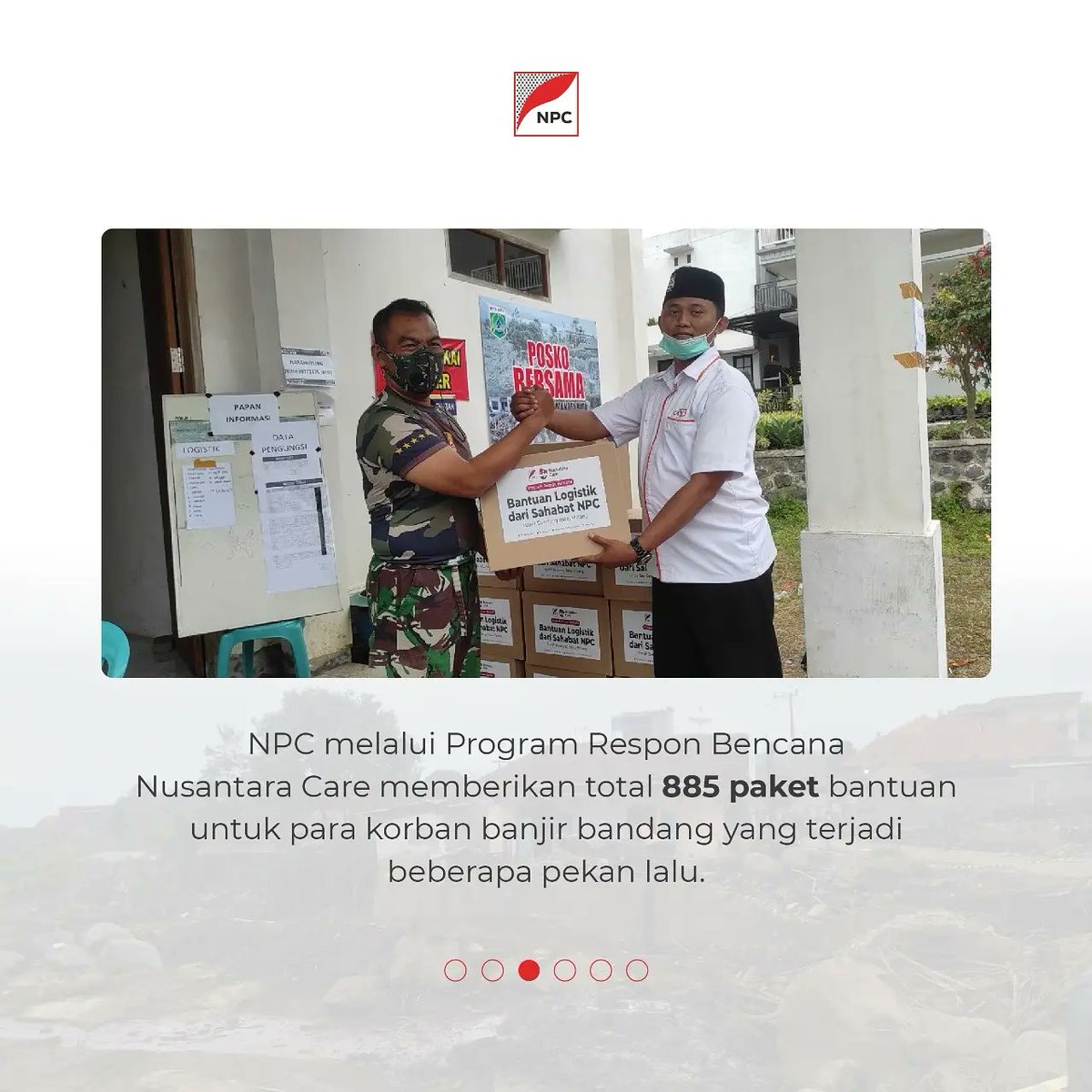 npcdotid's tweet photo. Kota Batu Terendam, NPC Salurkan Bantuan!
Alhamdulillah pada Senin, 8/11/ 2021 NPC bekerjasama dengan LAZ DAU menyalurkan bantuan logistik kepada penyintas banjir bandang Kota Batu.
#Yuk #BantuBatuPulih #SaveBatu #NusantaraCare #Indonesia #Peduli https://t.co/qyNUIWOd4G