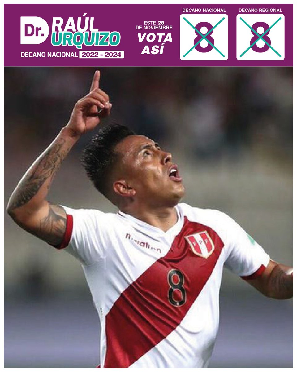 IntegridadMedic's tweet photo. Goool de Perú !!! vamos Cuevita

Este 28, 🗳 vota por el 𝟖 💪‼

🤝Con experiencia y renovación   #ContamosContigo 
#RaúlUrquizo ➡Decano Nacional ➡ 8️⃣
#IldauroAguirre ➡Decano Regional de Lima ➡ 8️⃣ https://t.co/jzxwRtsJdP