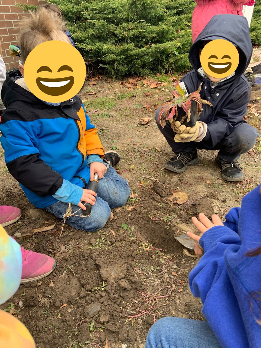 stjamescglc's tweet photo. Our youngest Ecoteam members planting our native pollinator garden. We can’t wait to see what the spring brings! 🌱 https://t.co/vQB7syQTRI