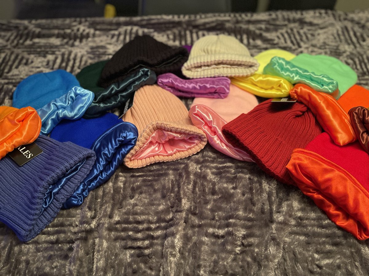 Mnjsales's tweet image. Satin Lined Beanie Giveaway 🎉 a simple Retweet can win you a pair