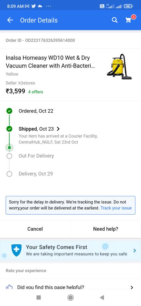 worldanu's tweet photo. @Flipkart Is this the services you are providing to ur customer, I am waiting for the ordered product since 23rd oct https://t.co/w5qNfqfwXW