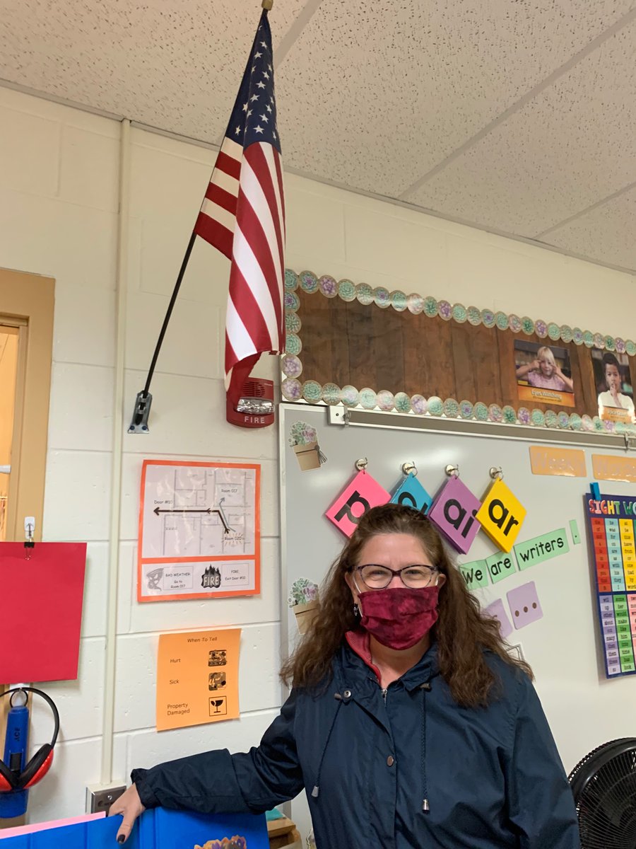 SDMHarmony's tweet photo. Happy Veterans Day! Our Honor Walk was a great celebration for our Veterans including Mr. Bechtol and Mrs. Bongle from our Harmony staff! #MiltonPride https://t.co/2X4RvEP1b7