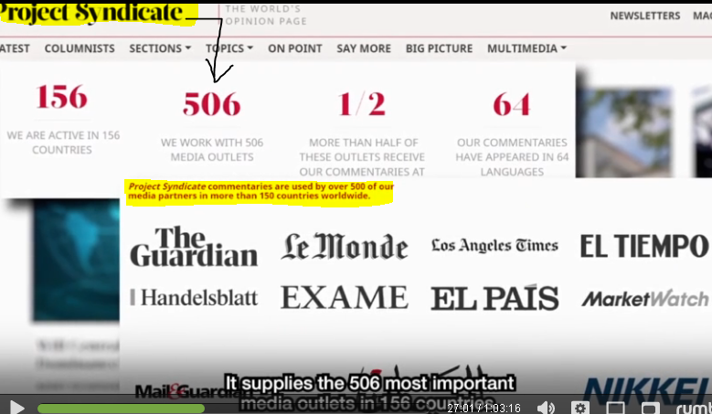 _boner71's tweet photo. @leytedriver Wonder how many are aware of Project Syndicate and its predictive programming of News outlets across the globe. https://t.co/TSuIK7bEbG
