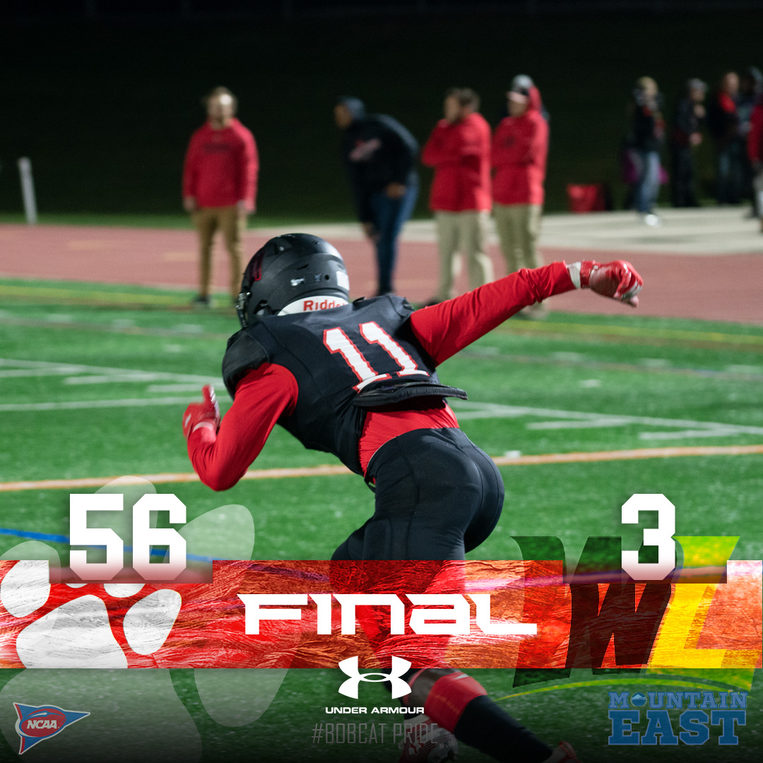 frostburgsports's tweet photo. BOBCATS WIN and are MEC CHAMPIONS for the first time in program history! Malik Morris and Graham Walker explode for record breaking performances at home! @FrostburgFBALL #gobobcats #bobcatpride #poundbobcatspound https://t.co/6tyzVE7S4P