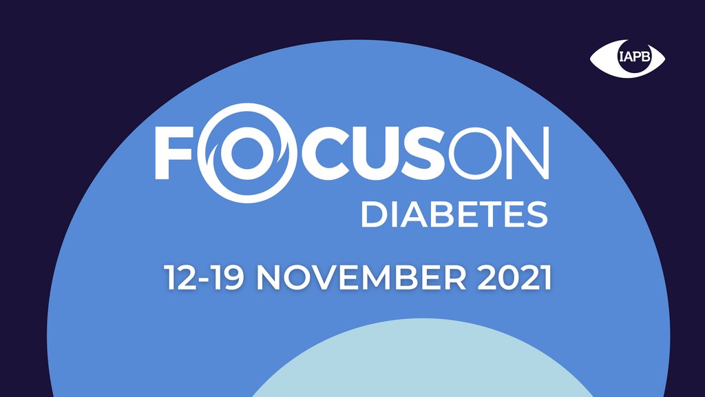 IAPB1's tweet photo. You are invited to #FocusOnDiabetes! 

Focus on Diabetes brings together world-class experts in four not-to-be-missed webinars to share insights into policy, practice, innovation and care.

Join us. ☞ https://t.co/6ywXkpq2bA

#WorldDiabetesDay #IfNotNowWhen #WDD2021 https://t.co/RCicKVKsIf