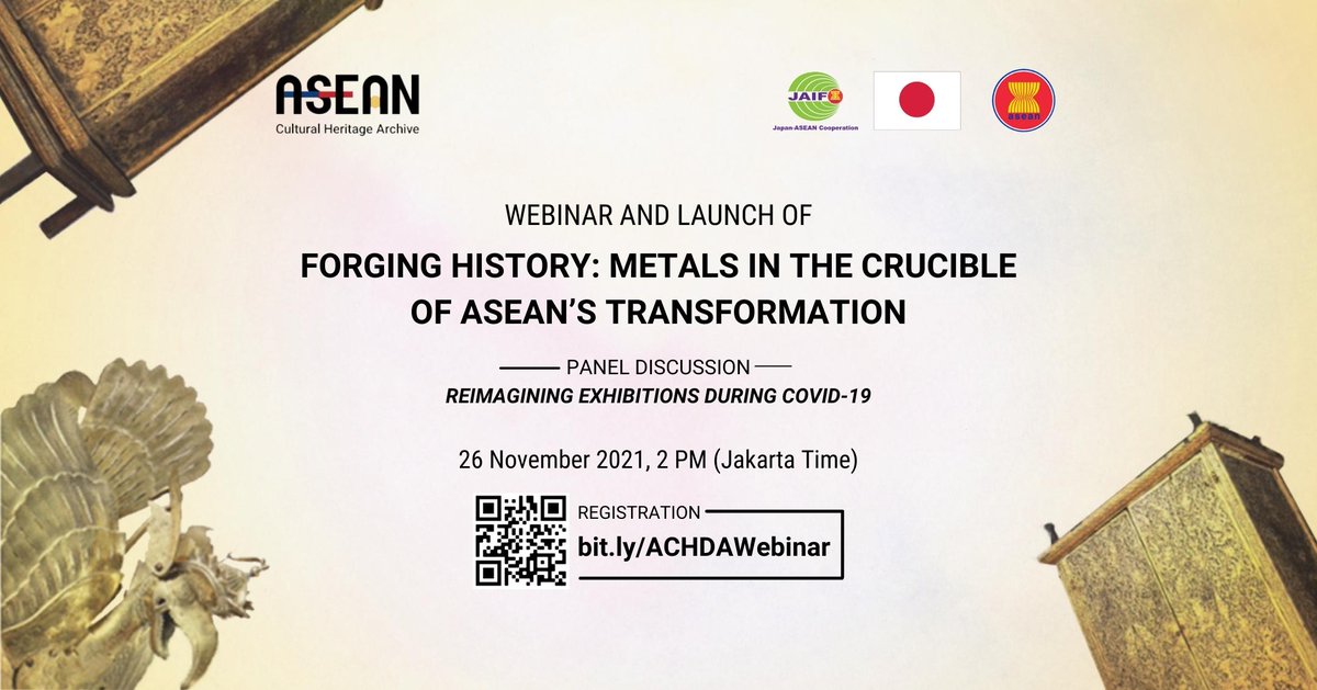 ASEAN's tweet photo. The virtual exhibition is a new feature of the ACHDA Website

(https://t.co/EN3eTJ5RmW) to showcase digitised cultural heritage items from ASEAN. The #ACHDA project is supported by the Government of Japan through the Japan ASEAN Integration Fund 2.0. #JAIF https://t.co/32PXe76y1F