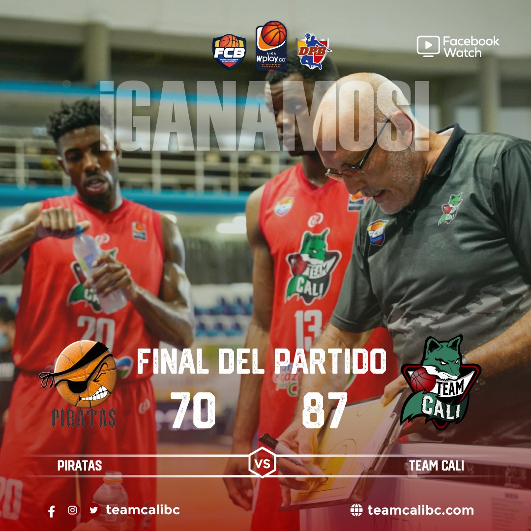 🎉!GANAMOS!🎉
nuestro Decimo partido fue contra  <a href="/PiratasBogota/">Piratas Bogotá</a> en el Ginny Bay 🏝️

Un partido muy reñido donde logramos la victoria.

#vamosteamcali #purocorazon #calicuidaddeportiva #cali #basketball #nuncadejesdejugar #calicolombia #team #teamcali #deporte #DPB