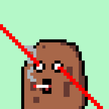 PotatoSolana's tweet photo. Derp laser eyes!! #SolanaNFTs #Solana https://t.co/NhpztoxSC8