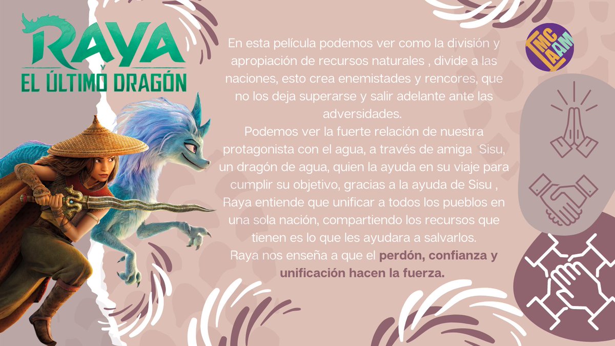 ImcaamMx's tweet photo. Raya y el último dragón es un excelente referencia, veamos su historia y si encontramos similitudes con mujeres que hoy están luchando por el agua #heroínas #Rayayelultimodragon #agua #AguaParaLaVida https://t.co/wE00S8ZfoK