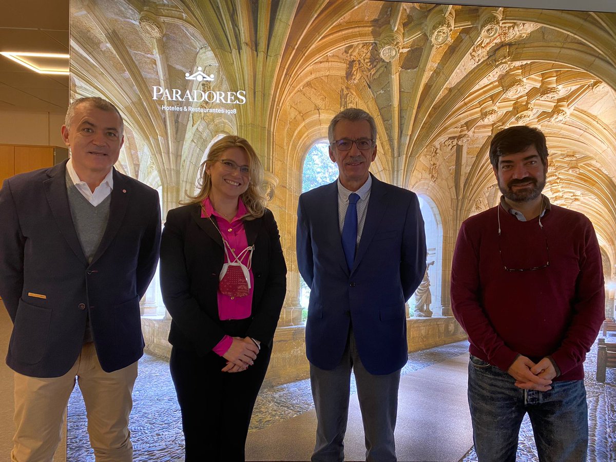 GasTurAnahuacMx's tweet photo. En su gira por España, nuestras autoridades han firmado convenios con diversos establecimientos turístico-gastronómicos ubicados en Madrid, Santander, Bilbao y Burgos, como: @paradores @GHSardinero @serbalsantander @coboestratos #SomosAnáhuac  @anahuac @AnahuacGlobal @AngelDiRe https://t.co/j6HrNIjC7x