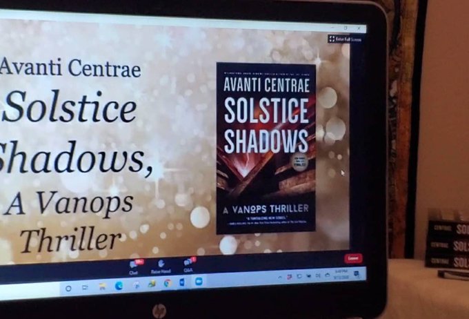 avanticentrae's tweet photo. Wow! #SolsticeShadows went on to win best overall thriller at #VCAC20. I'm honored! And feel grateful to all who helped make it a breathtaking #action #thriller. #GlobalThriller #awardwinner https://t.co/i3TaaP8D8M