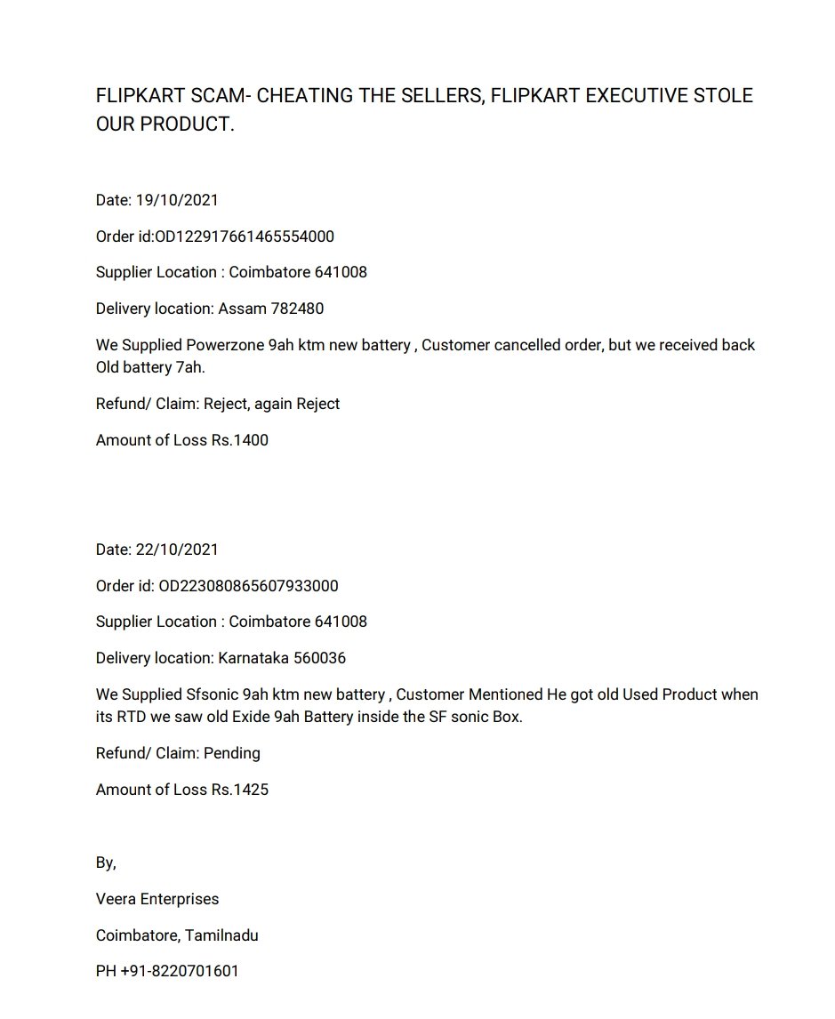 naveenk040's tweet photo. #fixed
#Flipkartscam
Again and Again #Flipkart  is showing they are Fraud , behalf of us they Created an Claim revalidation and they reject it, this is truly madness and killing the Sellers, and taking our money
@_Kalyan_K
#flipkartseller
#flipkarttheif
#boycottflipkart
@Walmart https://t.co/Y4twyuJlo6