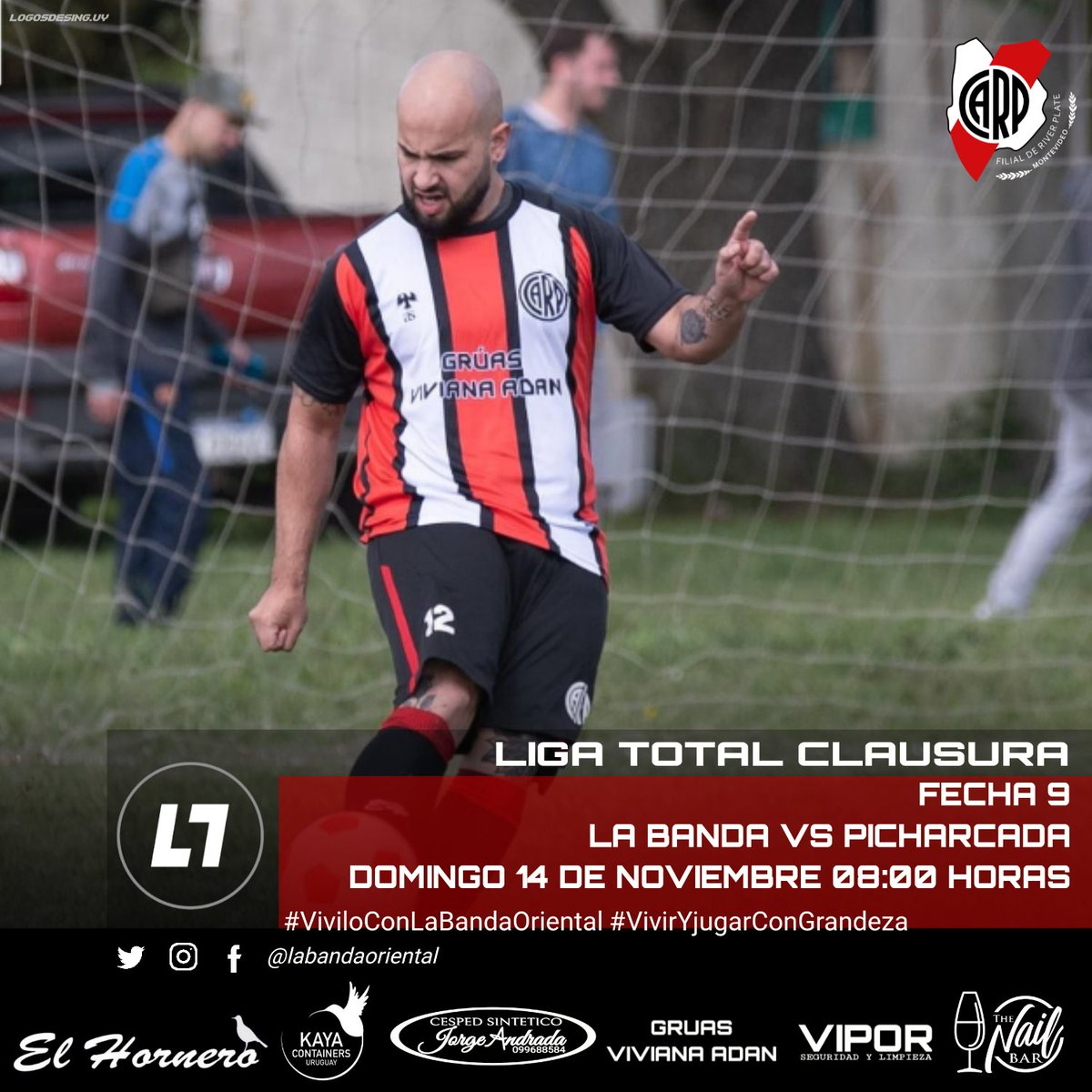 labandaoriental's tweet photo. Este domingo se juega la última del clausura de la @ligatotaloficial frente a la picharcada!!!
#riverplate #elmasgrande
#juntossomosmasgrandes
#vamostodosunidos #yosoyderiver
#somosriver #river #uruguay
#VivirYJugarConGrandeza
#viviloconlabandaoriental
#riveresmundial https://t.co/IwPTRldvzZ