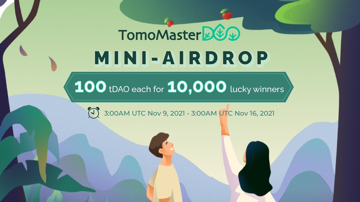 TomoMasterDAO's tweet photo. Don’t forget!!! 🔥

A mini-airdrop with 1M $tDAO for 10,000 early supporters is still open for the early supporters of #TomoMasterDAO community.

Complete these tasks to grab $tDAO 👇

https://t.co/VZiNizLuOp https://t.co/fStbMiLrLU
