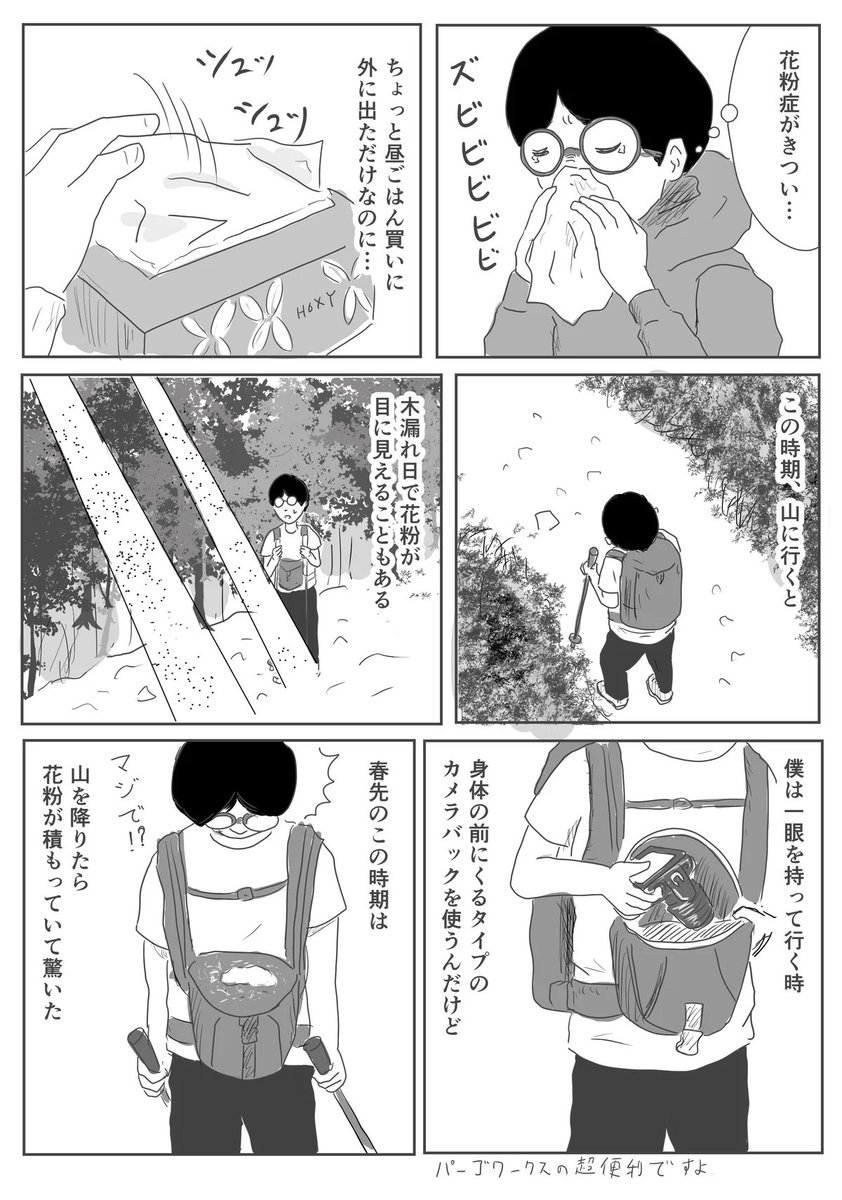 秋は秋で花粉の症状が出ます(マンガは春の話) 