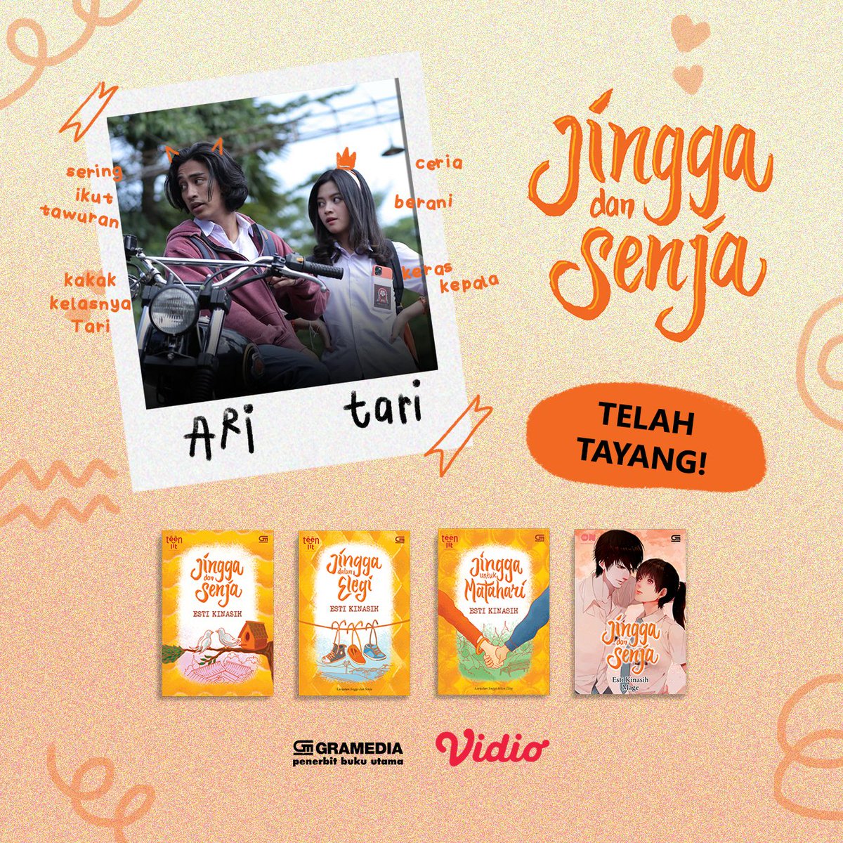 Perdebatan #TeamAriVSAta berlanjut Gaisss! Mana suaranya nih yang baca #CeritaJinggaDanSenja sejak SMP atau SMA? Coba ditanya bela Ari atau Ata? 😆  Btw, SERIES-nya BAGUSSSS BANGET! #VidioOriginalSeries