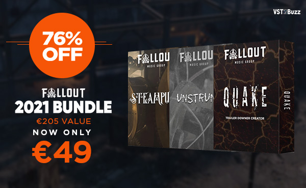 SampleSReview's tweet photo. 76% off โ2021 Bundleโ by Fallout Music
Get it ๐ฅ๐https://t.co/04khVJ3VY5
3 inspiring libraries custom designed for use in Trailer Music, #Cinematic Underscore, TV Productions & Video Games. #deals #falloutmusic #samplelibrary #musicproduction #filmscoring #cinematic #GameAudio https://t.co/sVnAM4y2Hi
