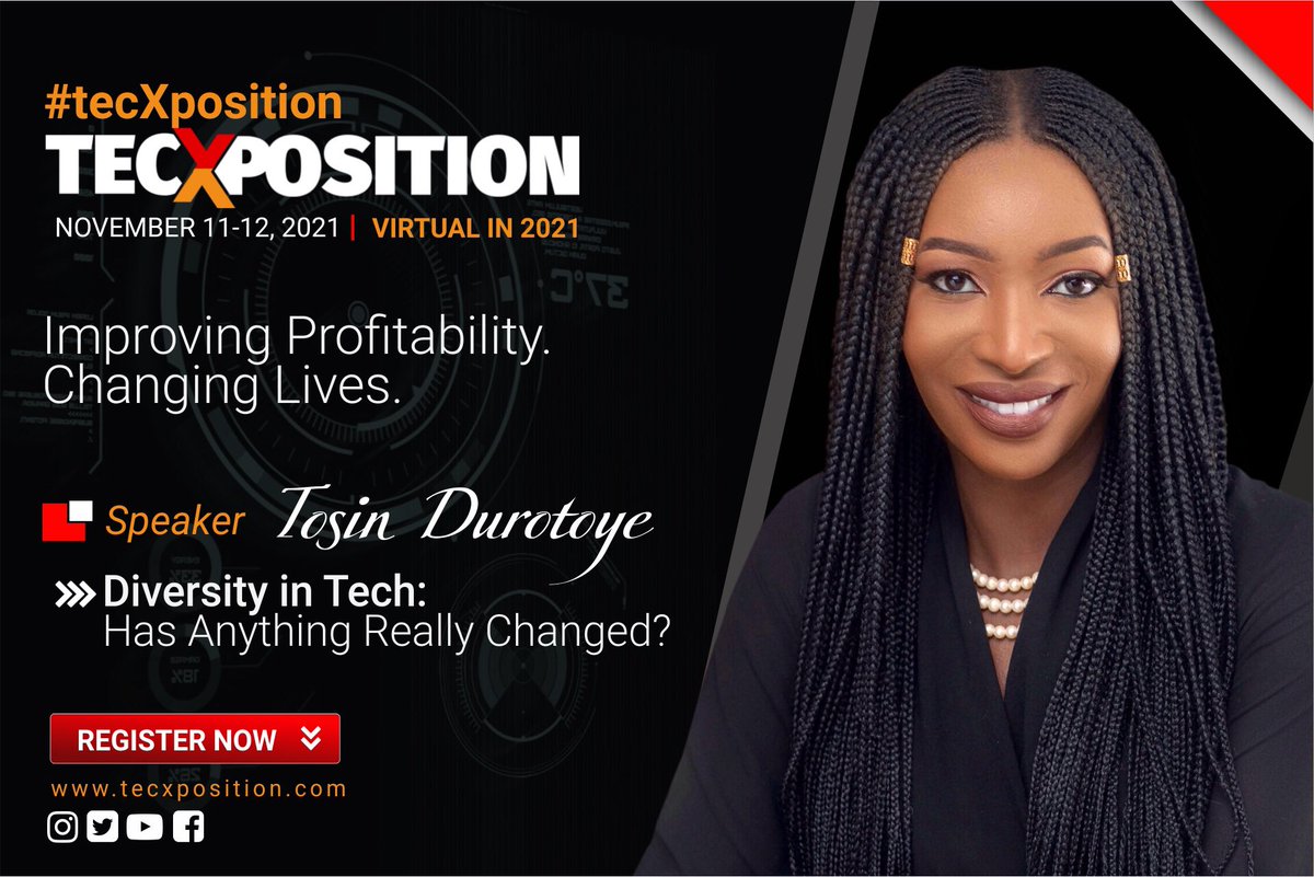 Also tomorrow at 3:30pm GMT/10:30am EST with <a href="/tecxposition/">TecXposition</a> (I’ll be speaking on one of my favorite topics of all time)  #Diversity #Inclusion #Equity #Tech ✨