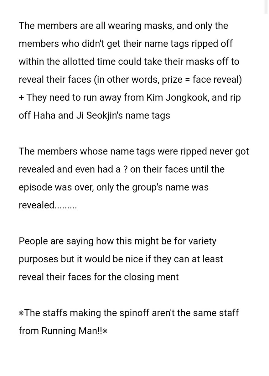 notpannchoa's tweet photo. Did Running Man go too far with their treatment against male idols in latest spinoff episode? https://t.co/88Qh7BPQZP