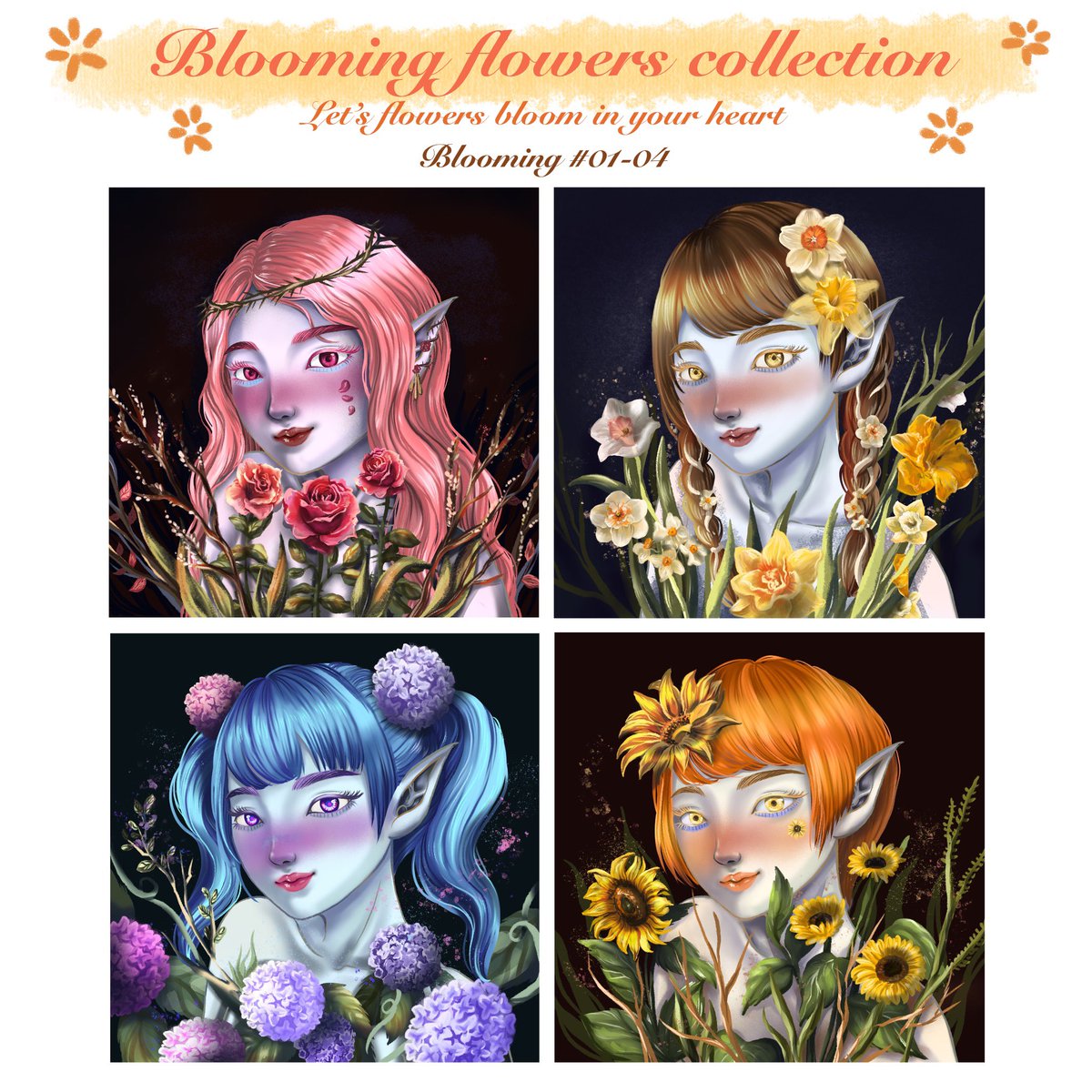 New collection drop!🔥
🌻Blooming flowers collection🌻
‘Let flowers bloom in your heart’
Dropping : blooming #01-04

Available now on OpenSea 
Let’s check it out ✨
opensea.io/collection/blo…

#NFTs #nft #NFTartists #NFTCommunity #nftcollectors #Flowers