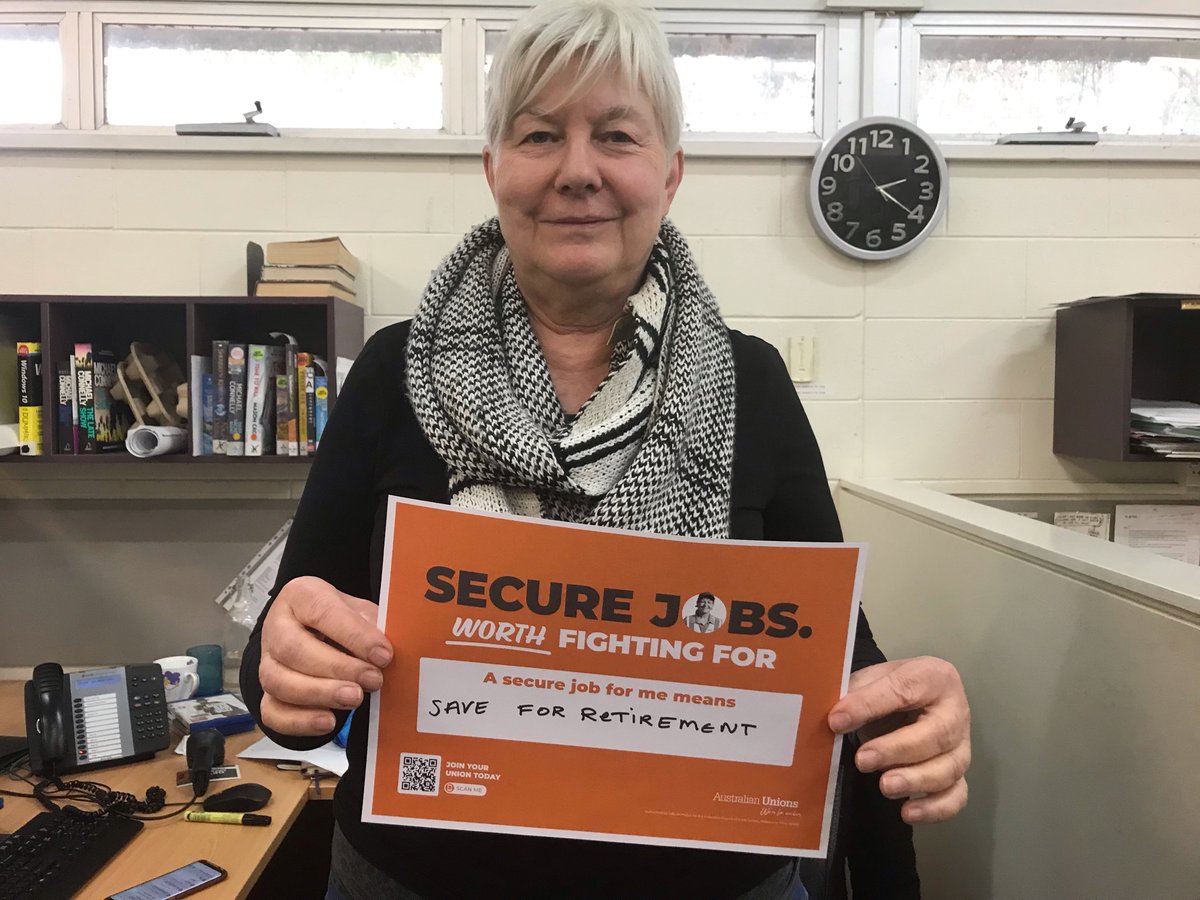 ASUnion_SANT's tweet photo. "I can pay my bills"

"I can save for retirement"

"I can pay my mortgage"

These are why #securejobs matter to these ASU Library members + some of the reasons why all workers deserve a secure job.

#ausunions @asunion @unionsaustralia https://t.co/RwUH5FhFq0
