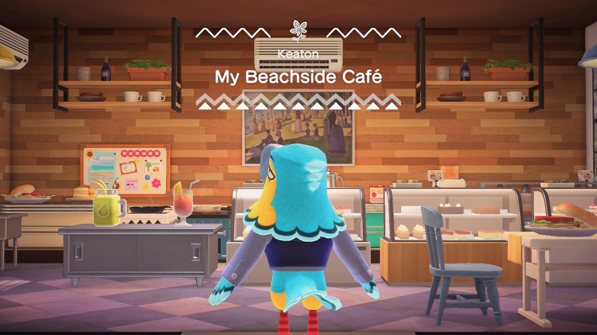 HanHorizons's tweet photo. keaton’s beachside café 🏖🥯 

#AnimalCrossing #ACNH #HHP #HappyHomeParadise https://t.co/vjVFhoMkuS