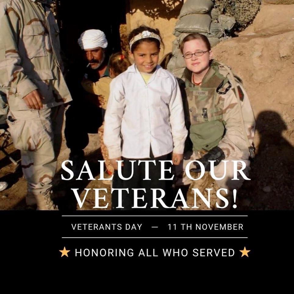 TLSBasketball's tweet photo. Veterans- we salute you! 🇺🇸 Thank you for your service! #freedom #thisweshalldefend #holdtheline #veteranowenedbusiness 📸circa 2004, Iraq https://t.co/vkOZc7nJhT