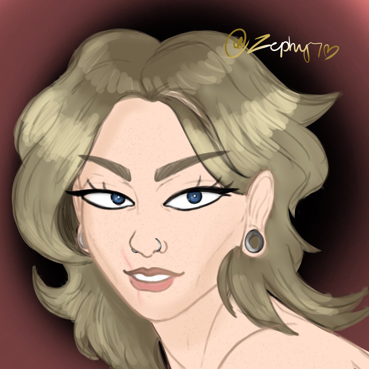 ZephyrReborn's tweet photo. Hi I don’t ever post on here but here’s some fan art of @BALDIEBIHS cuz i love her sm 🖤 catch it on instagram @ zephyrreborn https://t.co/z7lADbkXJR