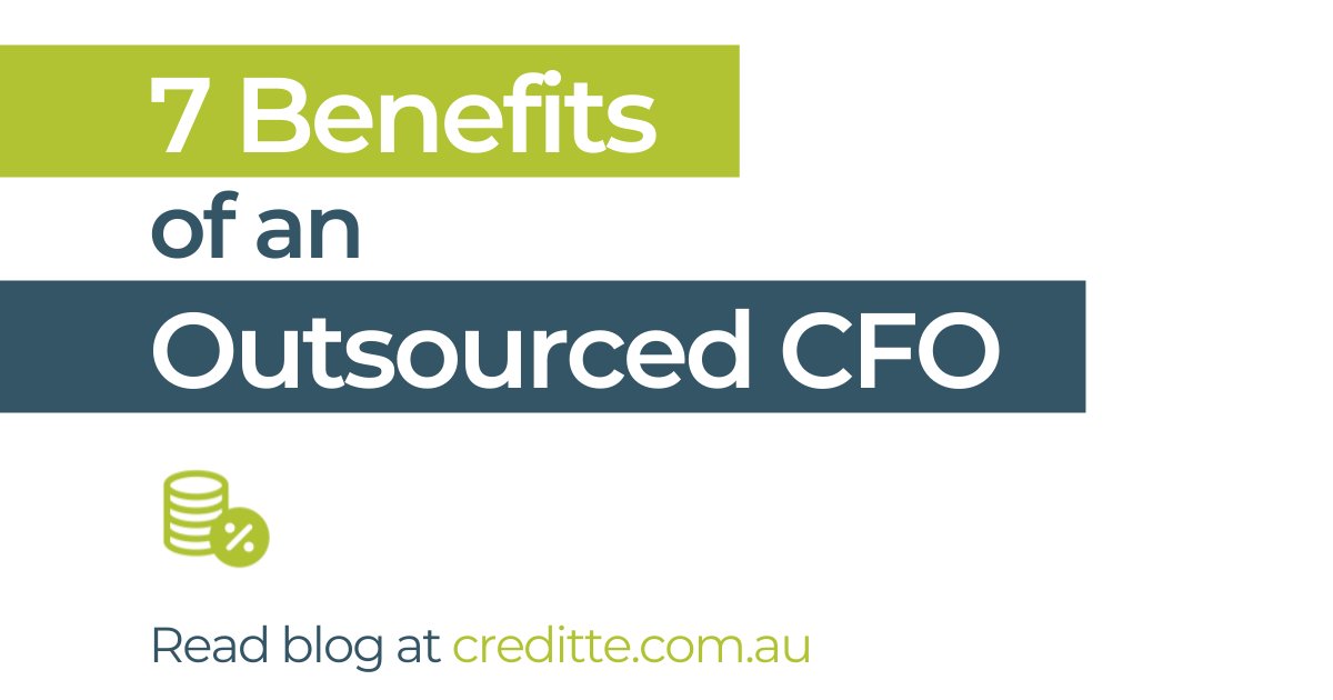 No matter where you stand as a small business owner, an outsourced CFO can be an added tool for growing your business. Read our blog to find out how!

creditte.com.au/benefits-of-an…

#outsourcedaccounting #auaccounting #bookkeepingaustailia #smallbizau #aubusinessowner #cfobenefits