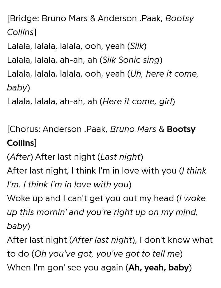 silksonicfcc's tweet photo. Letra de After Last Night /
Lyric of After Last Night
Por / by: Genius https://t.co/ugmndjmQUg
