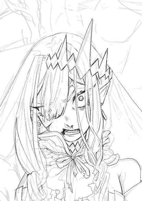今課題で絵をしっかり描けてないので描きかけのバーヴァンシーを落としときます… 