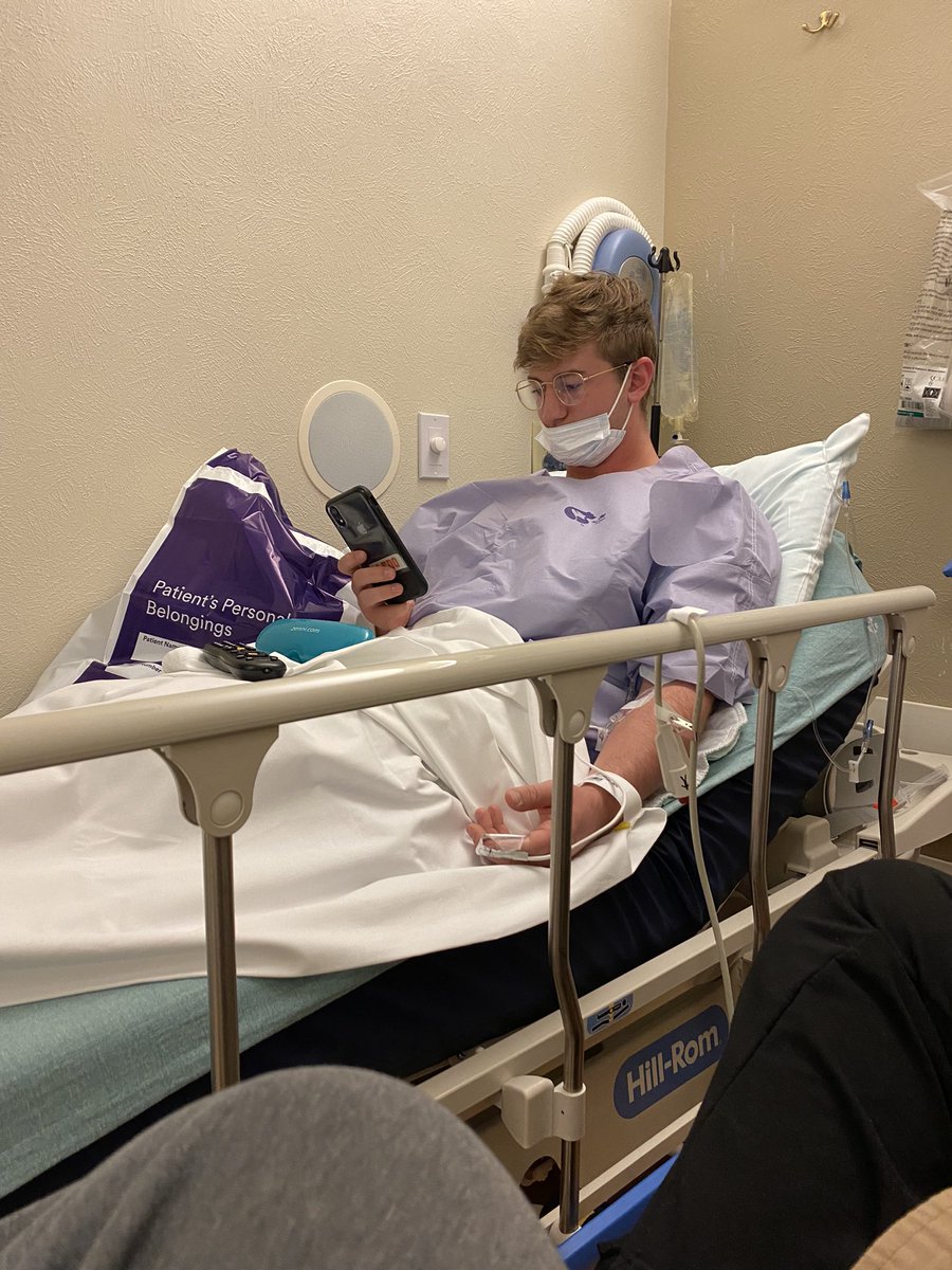 gatlin_johnson's tweet photo. Surgery went as planned and the parents surprised me with my guitar from home… feeling very blessed. (Dad caught some clips of the guitar I’ll put below) https://t.co/TwSX0bmUl3
