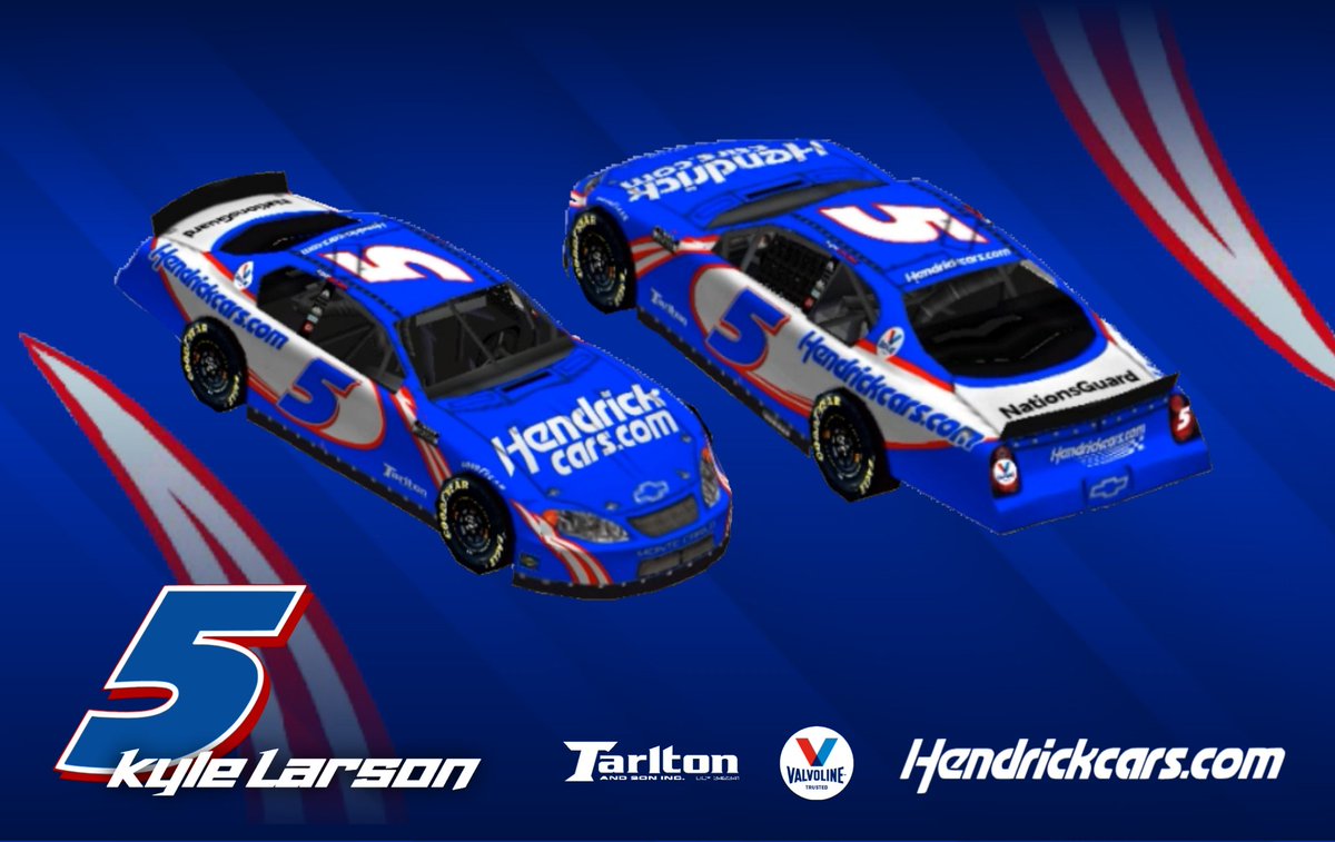 Larson would've won the chip in the old chase format, so here's a Gen 4 'twisted sister' Larson car #NASCARPSP #HeyLefty