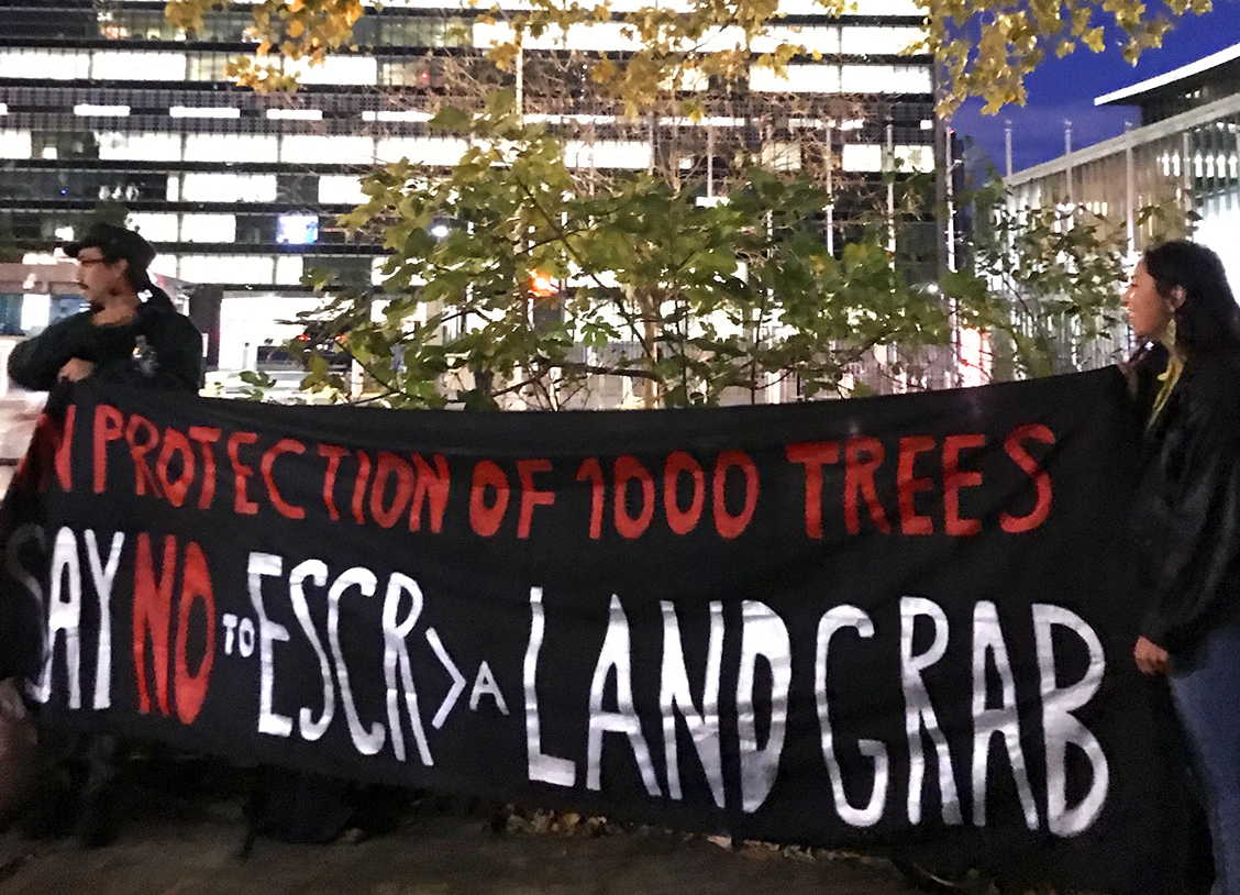 katieholten's tweet photo. Inspiring vigil tonight in NYC @UN. While world leaders @COP26 continue their disastrous history of inaction, we the people continue to joyfully demand #ClimateJustice & #ClimateActionNow.
#SaveEastRiverPark #SaveTheTrees #UprootTheSystem #SixthMassExtinction #COP26 https://t.co/Q3kZi1vczS