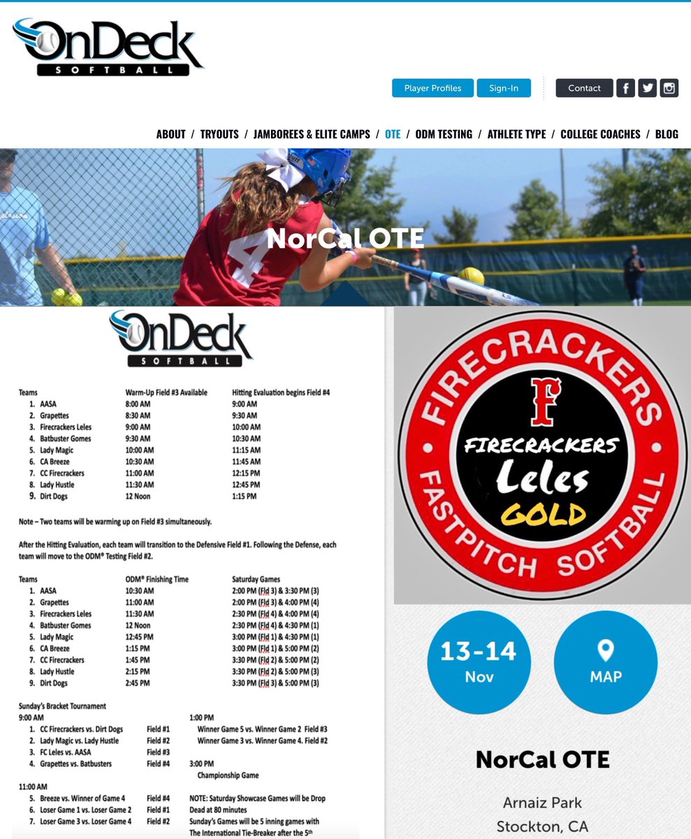 CoachCraigFC's tweet photo. Firecrackers Leles Gold - On Deck NorCal OTE schedule
Stockton, CA Arnaiz Softball Complex Sat Nov 13/Sun Nov 14 https://t.co/6ew6zzBeY8