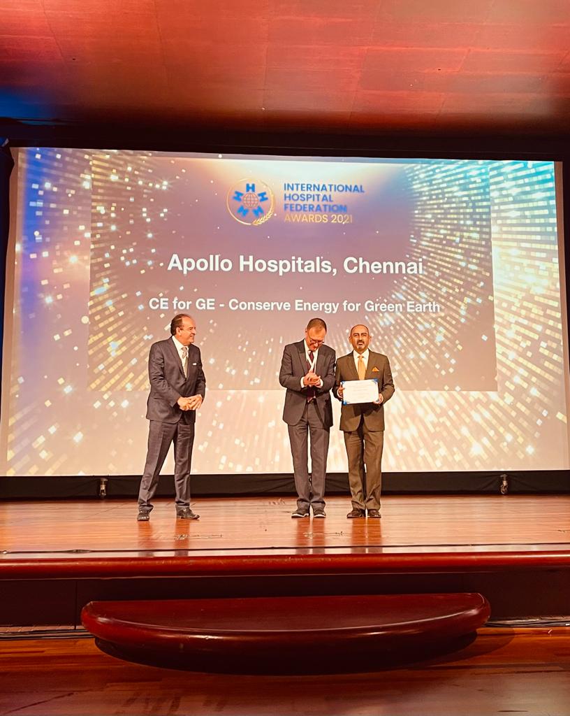 AnupamSibal's tweet photo. @HospitalsApollo Group honoured   @44th World Hospital Congress, #IHFBarcelona #2021 for #ProjectKavach - Re inventing Patient safety in a post COVID World 
and 
CE for GE - Conserve Energy for Green Earth 
#Covid19 #patientsafety @IHF_FIH https://t.co/j8LVDbslOL