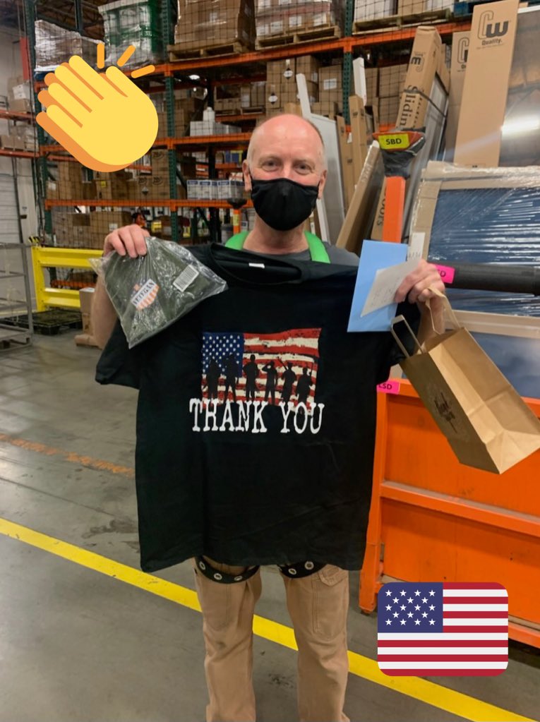 THDProMonse's tweet photo. A small token of appreciation for our veterans 🇺🇸 Thank you for your service! #HappyVeteransDay @ShaunaDillard @Allan_Brown_THD @Teri_THD @AlbaCorralTHD @ReneMendozaTHD @HdSheneca https://t.co/R0vcun4TTM