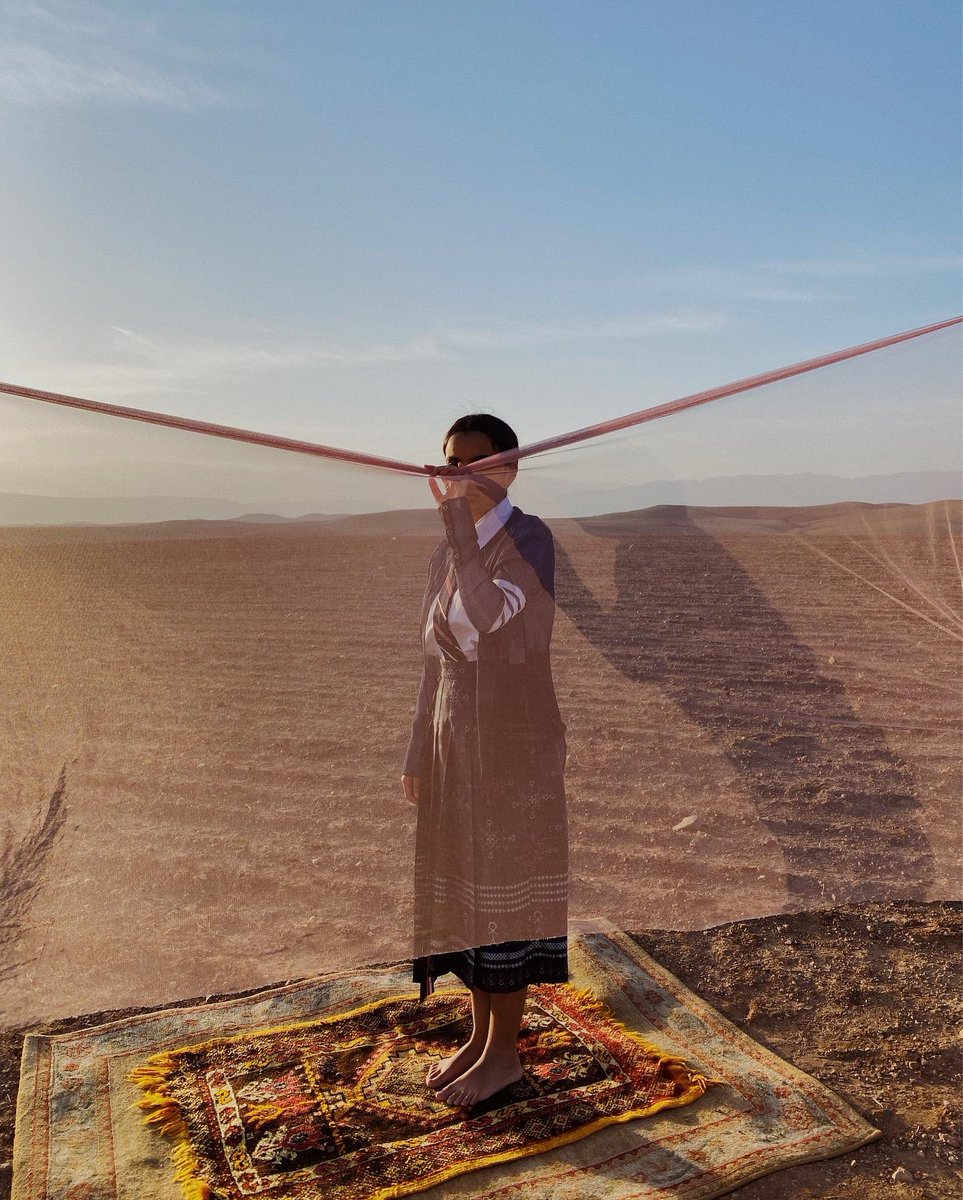 Moroccan artist @l4artiste has teamed up with Nataal X @thombrowne X @farfetch for this sunrise shoot in the Atlas Mountains, wearing pieces from Thom Browne's AW21 unisex collection. nataal.com/thombrowne-far… #nataalmedia #FarfetchxNataal #farfetch #thombrowne #mypeople