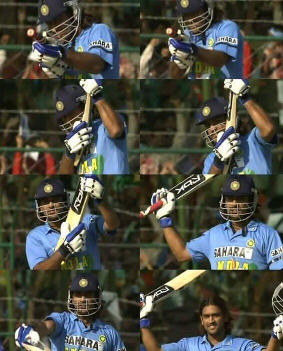 dhonipedia's tweet photo. On this Day, 

We witnessed a Vintage Mahi, going all blazing over the ground. We witnessed The Famous Gun Shot Celebration .

Dhoni also registered his Highest Odi Career Score. 
#MSDhoni https://t.co/SAxsGe4ZCA