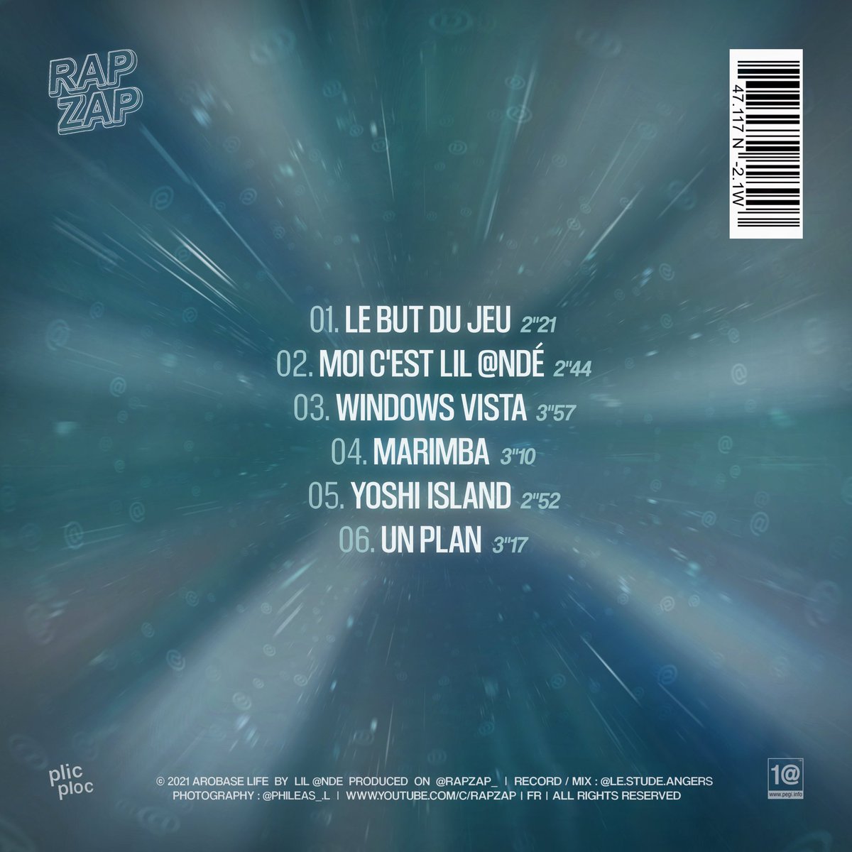 RAPZAP_'s tweet photo. Arobase Life // 12.11.21 🌐

Trop content de vous annoncer la sortie du 1er projet Rapzap 💿❤️
C'est un 6 titres de lil andé sur lequel je bosse depuis quelque temps et qui arrive pour les 3 ans de la chaîne 🎉 

#rapzap #arobaselife #plicploc https://t.co/QJOm3JIBpK