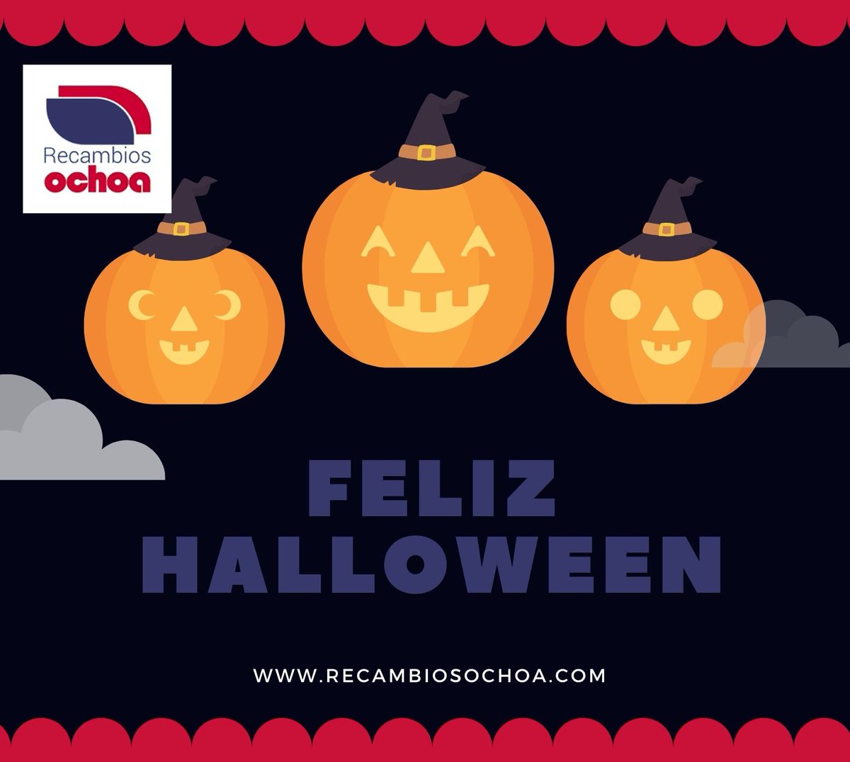 RecambiosOchoa's tweet photo. Feliz Halloween!!! 🎃🔧
#recambioaochoa #potenciaparatutaller #gruposerca #talleresdeconfianza #halloween https://t.co/K2wI4ktKJ2