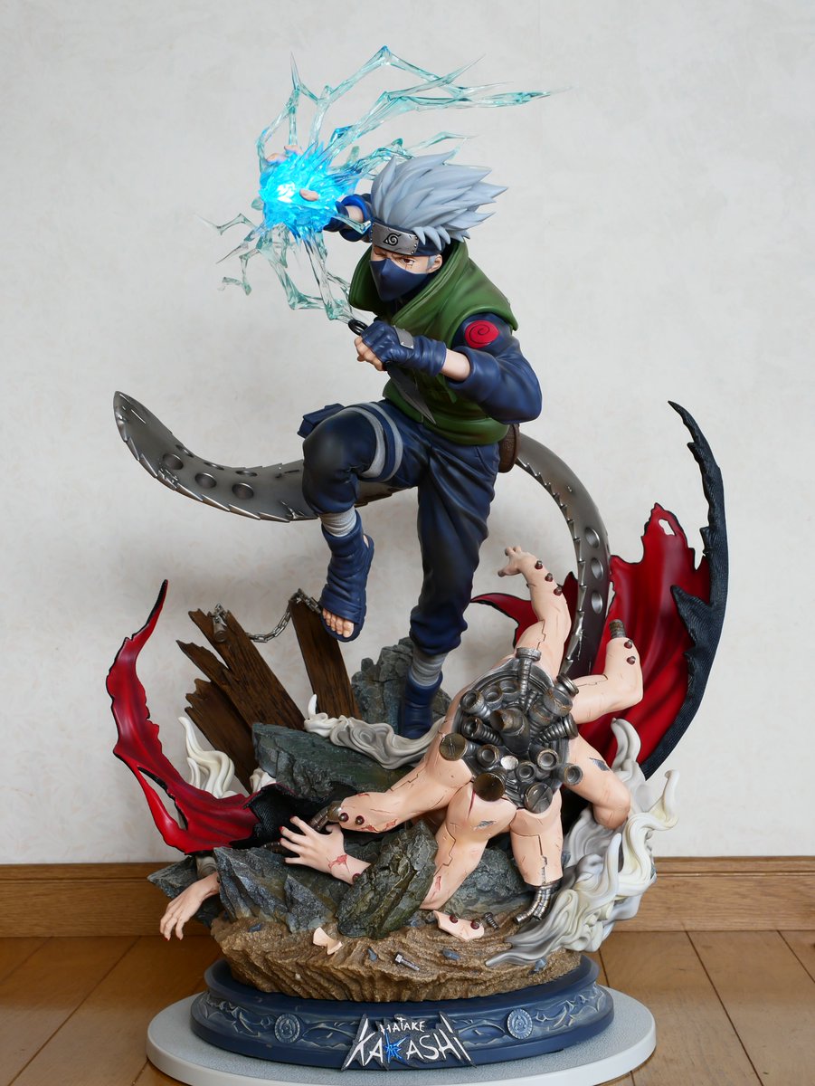 hamajippa's tweet photo. 【レビュー】
Iron Kite Studio IKS Hatake Kakashi 1/4 H64cm 488pcs
正規品

ペイン戦のカカシ
スタジオのサプライズで、雷切がLED仕様になりました😂

#ironkitestudio #ナルト #カカシ #NARUTO #フィギュア #スタチュー #statue https://t.co/NYkN3gV27o