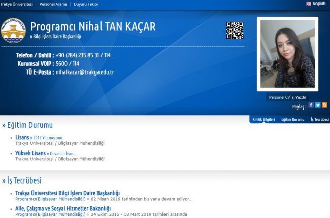 Hocam rektörü olduğunuz Trakya Üniversitesi’nde baldızınıza kadro açmışsınız 😂 <a href="/ErhanTabakolu/">Erhan Tabakoğlu</a> 

Özel değilse sebebini öğrenebilir miyiz? 😁