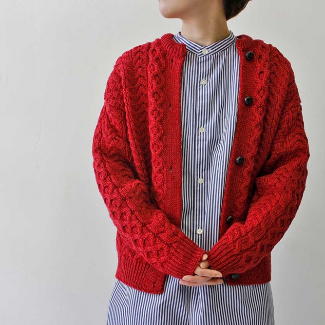 【はな様】Aran アランウーレンミルズ　ケーブルニット　カーディガン Aran Woollen Mills（アランウーレンミルズ）の アランケーブル編み