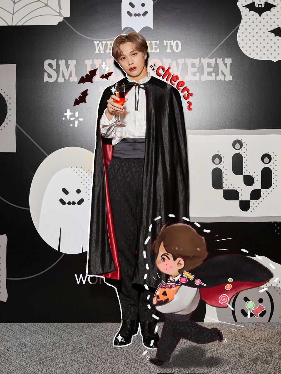 baby haempire collecting 🎃🍭🍬 #해찬