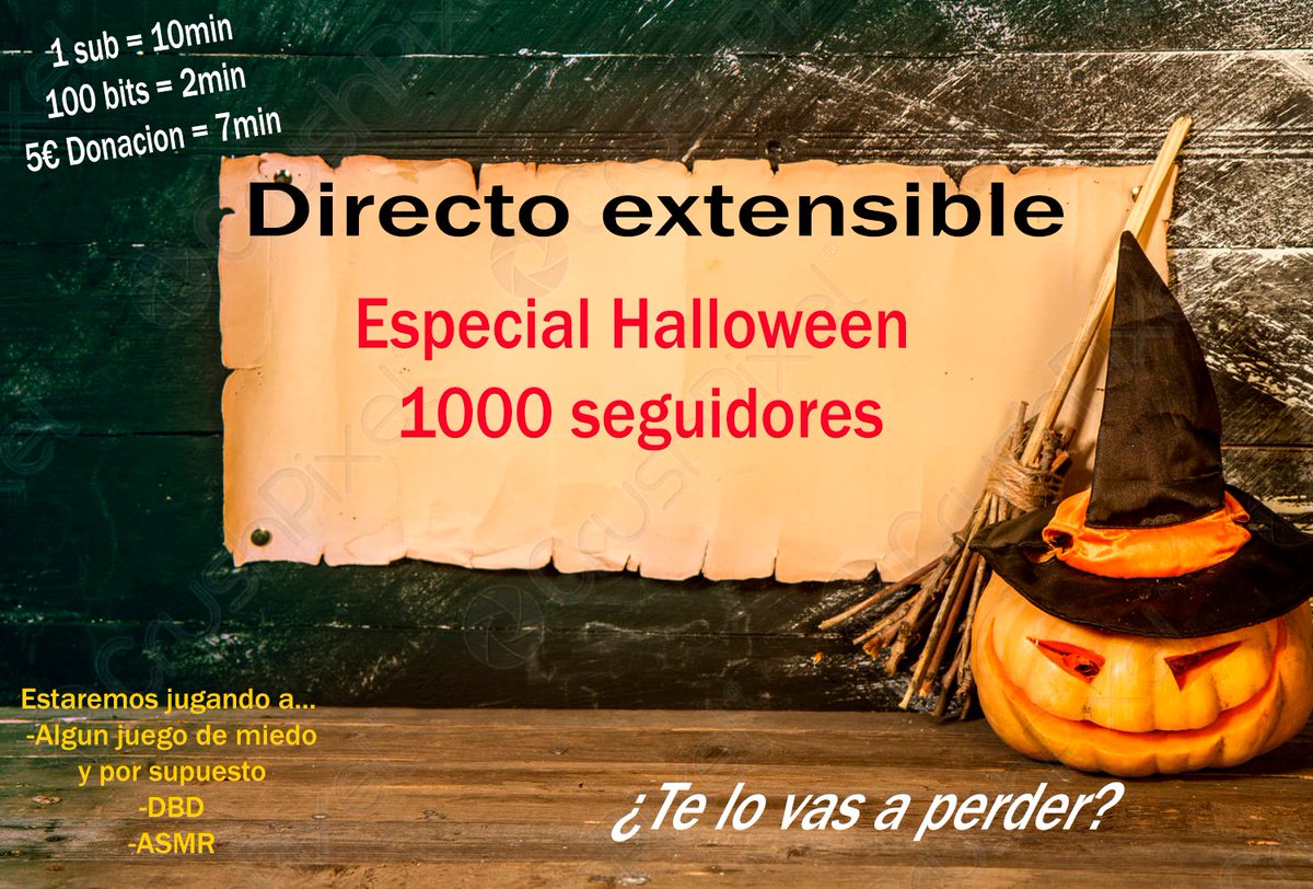 aieri_m's tweet photo. Aaaaahhh
LLEGÓ EL GRAN DÍA
HOY #directoEspecial #extensible #halloween2021 + 1000 #followers
Empezaremos a las 18:30
Tendremos juegos de miedo y para finalizar #ASMR
#linkenbio #twitch #twitchgirl https://t.co/exDxlFgTTp