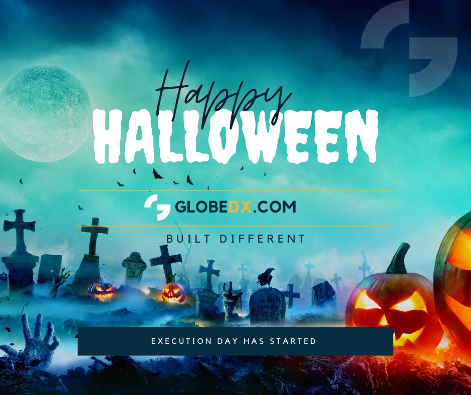 globedx's tweet photo. 🎃🎃Execution Day Has Started🎃🎃

👻👻👻No tricks here........👻👻👻👻

Trade on #Globedx the exchange "Built Different" this #Halloween2021.

Sign up and try it now!
⬇️⬇️⬇️

https://t.co/DRS7JLvMIb

#GDT #Crypto  #Exchange #BTC https://t.co/UuBAuA0ahr