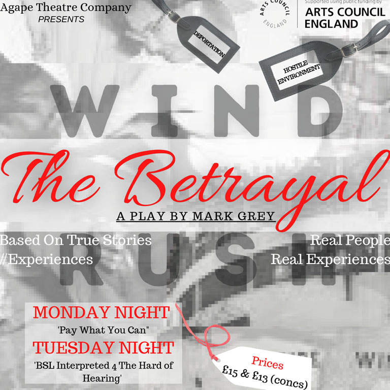 luvblktheatre's tweet photo. The Betrayal. 1st - 7th Nov
A new play that uses real life testimonies to shine a light on the Windrush scandal.
Written by #markgrey
https://t.co/6prfGGJvlt https://t.co/cgpqd8tHQK