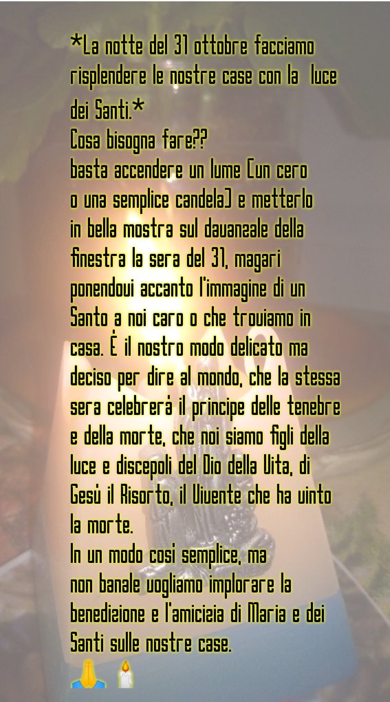 Stasera metterete una candela sul davanzale della finestra?🕯️
#Ognissanti