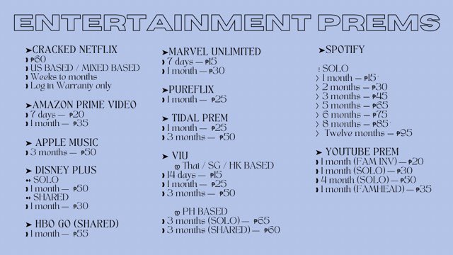 prems_bb's tweet image. hi!! i updated the pricelist on the second photo as prior to my supplier’s price change